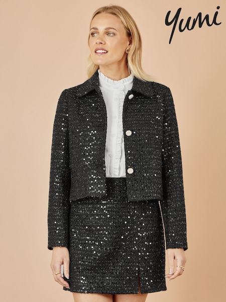 Yumi Boucle Sequin Mini Skirt (Y21626) | ‏291 د.إ.‏
