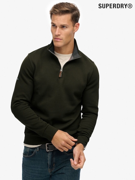 Superdry Core Pique Half Zip Sweatshirt (Y21844) | R$ 545