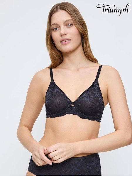 Triumph Amourette Charm T Wired Black Bra (Y21857) | €56