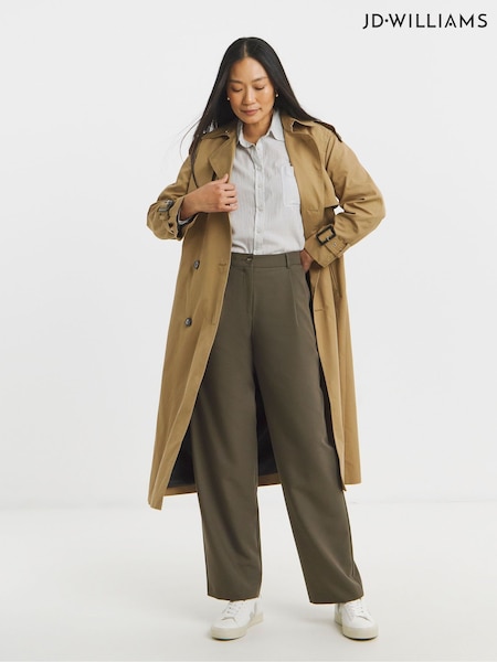 JD Williams Green Straight Leg Tailored Trousers (Y21922) | €51