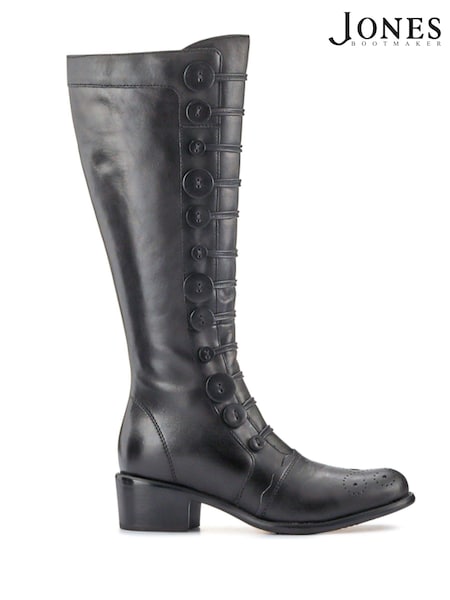 Jones Bootmaker Black Andreea Leather Long Boots (Y21969) | €252