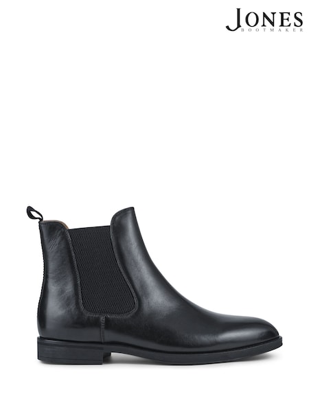 Jones Bootmaker Black Gibson Leather Chelsea Boots (Y21972) | €185