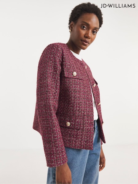 JD Williams Red Boucle Jacket (Y21991) | €86