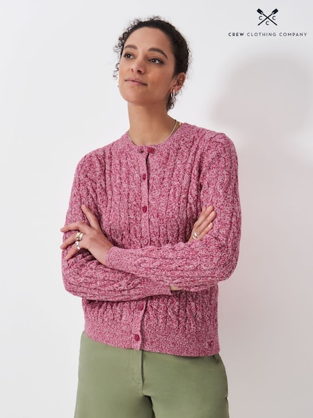Crew Clothing Pre-Twist Cable Cardigan (Y22145) | R$ 585