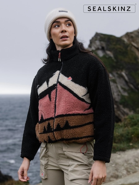 Sealskinz Newport Womens Sherpa Zip Up Black Fleece (Y22328) | €102