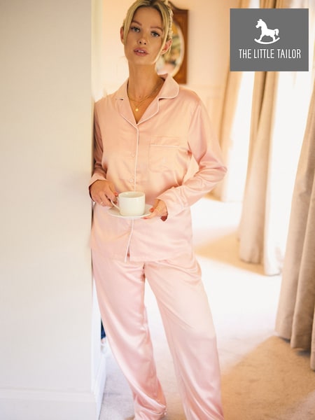 The Little Tailor Satin Button Through Pyjamas (Y22393) | €69