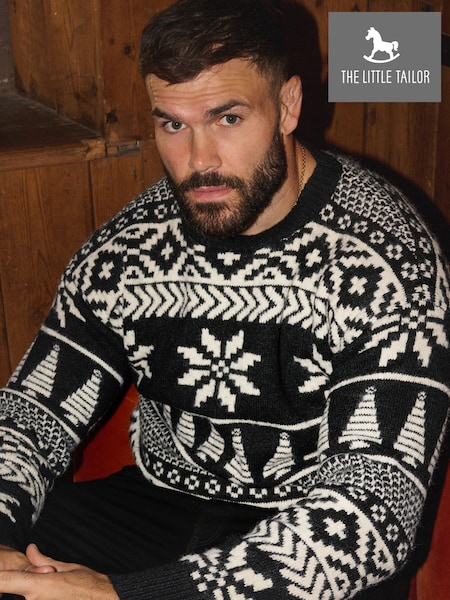 The Little Tailor Chunky Two Tone Fairisle Jumper (Y22399) | €85