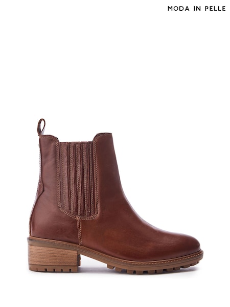 Moda in Pelle Ostyn Western Chelsea Boots With Cleated Sole (Y22691) | AED635