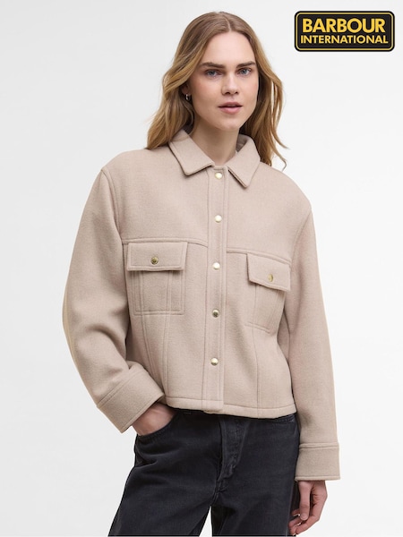 Barbour® International Natural Chloe Overshirt (Y22992) | €211