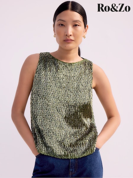 Ro&Zo Sequin Shell Top (Y23054) | € 117