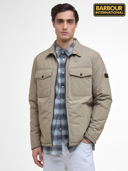 Barbour® International Natural Distill Quilt Brindle Coat (Y23089) | €216