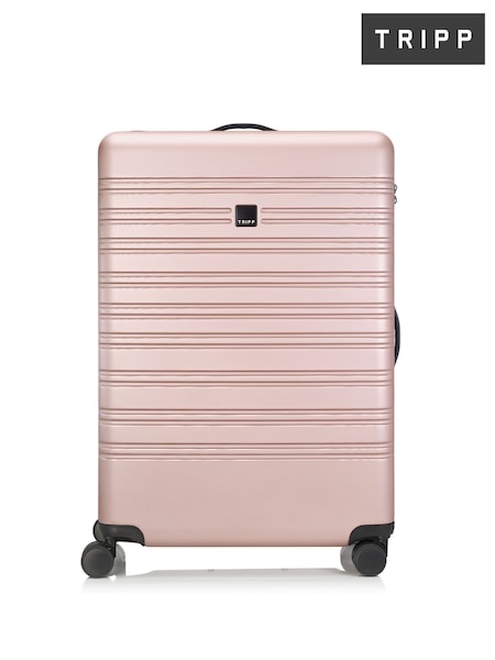 Tripp Pink Large Graphite Emboss Horizon Suitcase (Y23136) | AED408