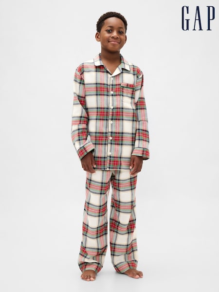 Gap Red Check Flannel Pyjamas Set (6-13yrs) (6-14yrs) (Y23427) | €44