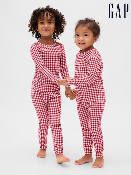 Gap Red Brushed Cotton Pyjamas Set (6mths-5yrs) (6mths-5yrs) (Y23430) | €22.50