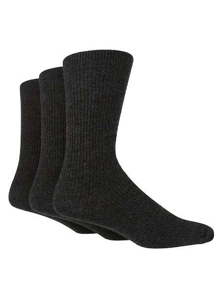 Glenmuir Black Super Soft Leisure Socks 3 pack (Y23457) | €17
