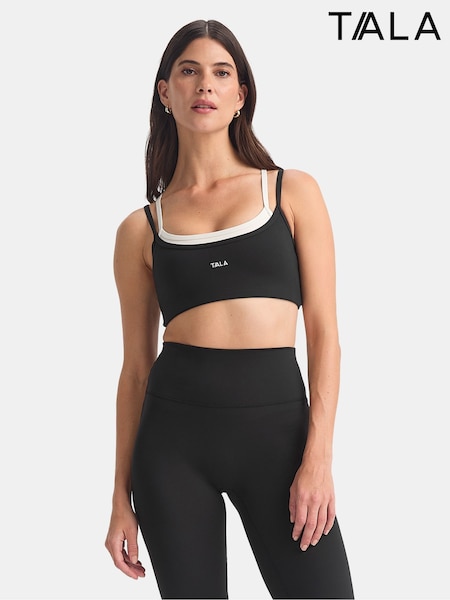 TALA Black Double Layer Strappy Bra (Y23877) | €61