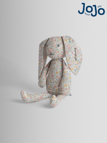 JoJo Maman Bébé Floral Bunny Personalised Floral Bunny Ragdoll (Y23919) | €31.50