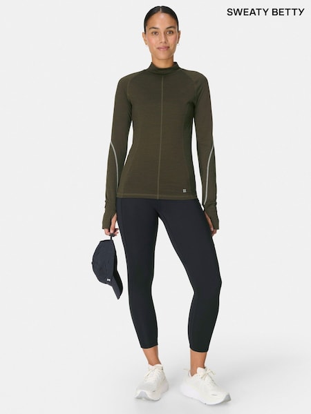 Sweaty Betty Black 7/8 Length Winter Power Leggings (Y24052) | €134