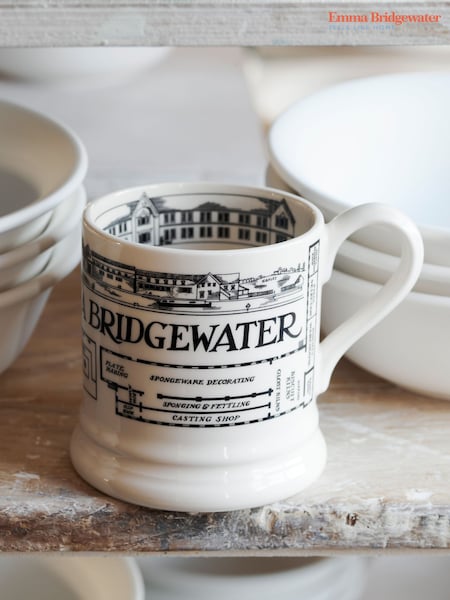 Emma Bridgewater Cream Factory Plan 1/2 Pint Mug (Y24513) | €33
