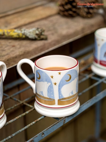 Emma Bridgewater Cream Polar Bear Snow Globe 1/2 Pint Mug (Y24520) | €33