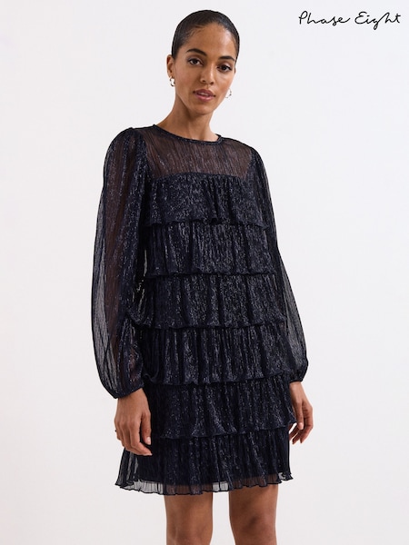 Phase Eight Blue Nika Shimmer Dress (Y24708) | €190