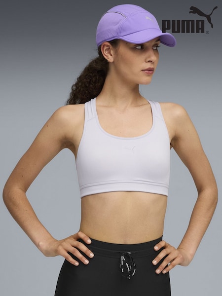 Puma Purple 4KEEPS Womens RUN Sports Bra (Y24797) | €50