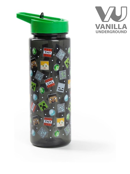 Vanilla Underground Black Minecraft Straw Water Bottle (Y24921) | €17.50