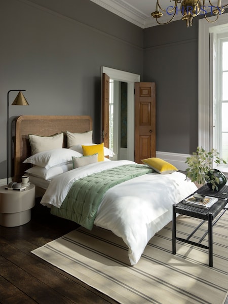 Christy White Smooth and Silky Cotton Sateen Duvet Cover Set (Y24978) | €95 - €136