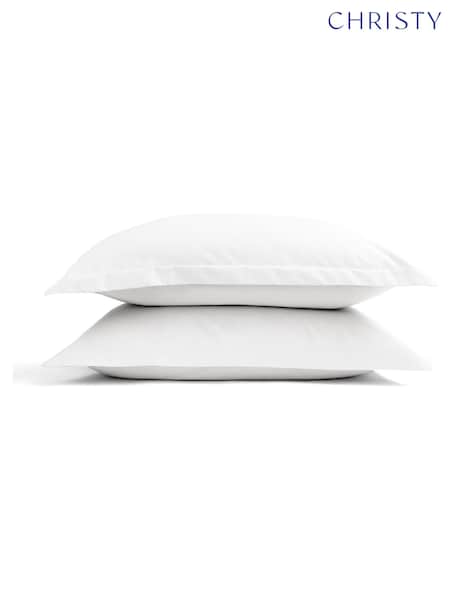 Christy White Smooth and Silky Cotton Sateen Pillowcase Pair (Y24982) | €34