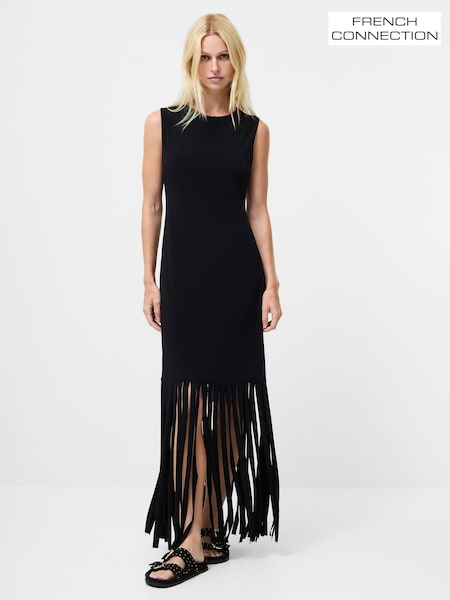 French Connection Black Samira Jersey Dress (Y25024) | €120