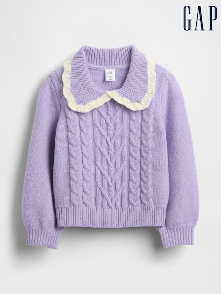 Gap Purple CashSoft Collared Jumper (6mths-5yrs) (6mths-5yrs) (Y25369) | €42