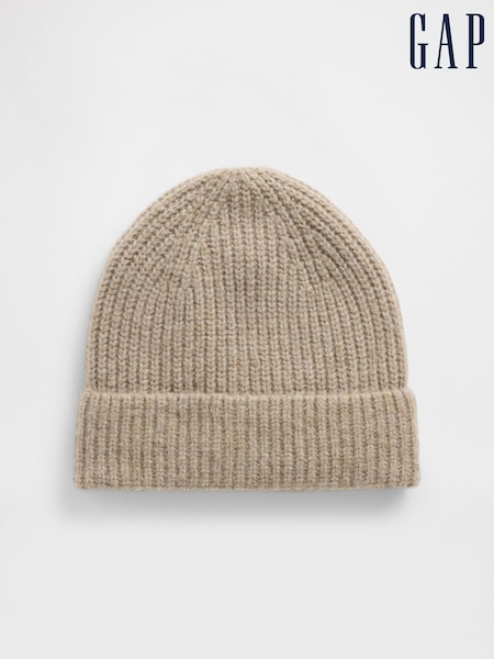 Beige - Gap CashSoft Ribbed Beanie (Y25392) | 23 €