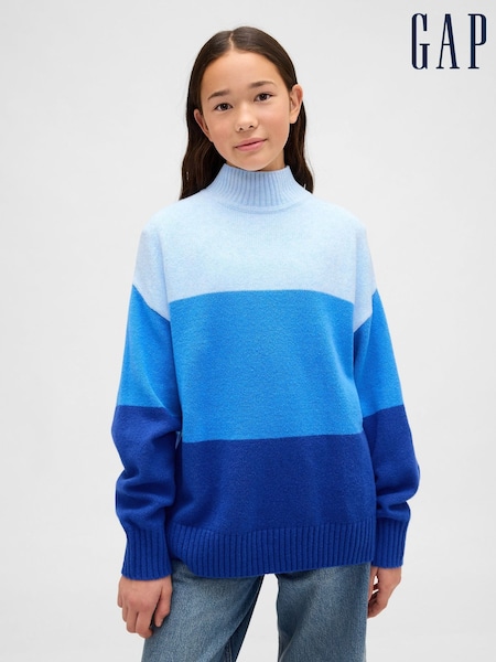 Gap Blue CashSoft Stripe Longline Jumper (4-13yrs) (Y25421) | €45
