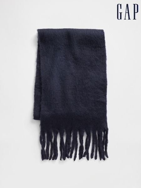 Gap Navy Blue Brushed Fringe Scarf (Y25508) | €37