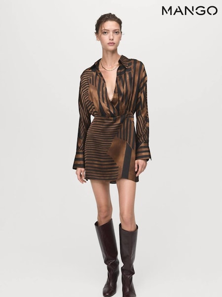 Mango Brown Trini Dress (Y25548) | €63