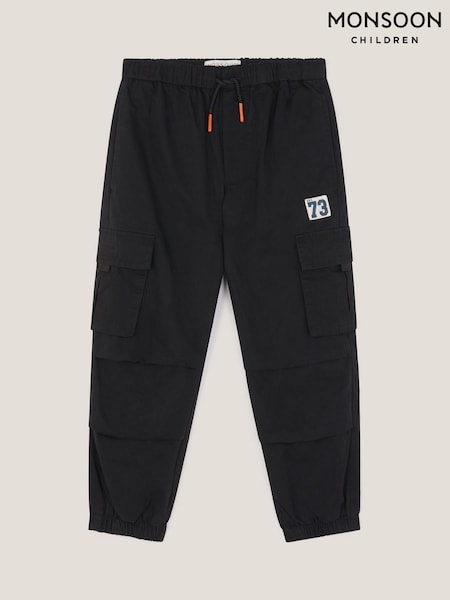 Monsoon Black Plain Cargo Trousers (Y25777) | €37 - €43