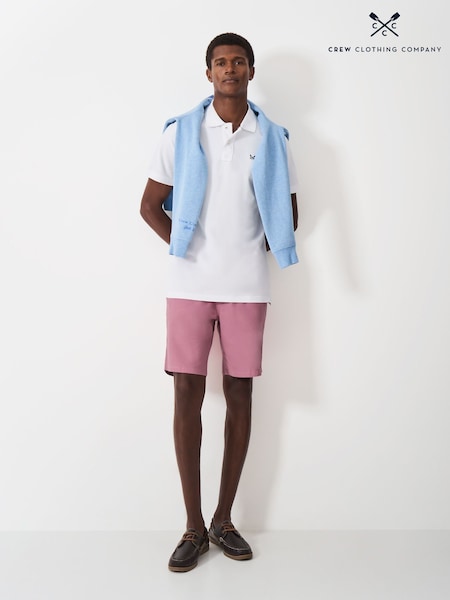 Crew Clothing Pink Cotton Bermuda Chino Shorts (Y25783) | 272 QAR