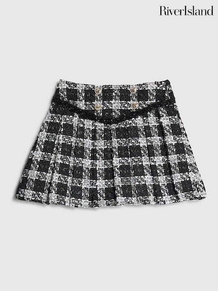 River Island Girls Mono Pleated Boucle Skirt (Y25850) | 34 €