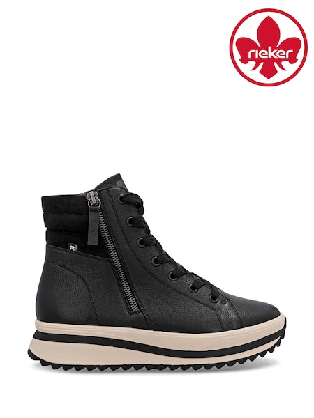 Rieker Zipper Black Boots (Y25947) | R$ 890