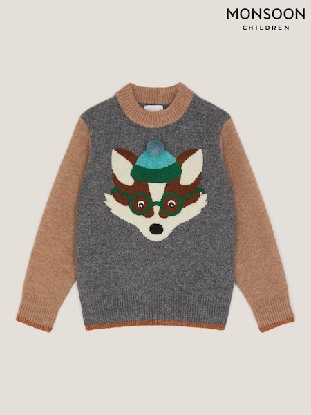 Monsoon Grey Fox Colourblock Knit Jumper (Y26028) | €37 - €43