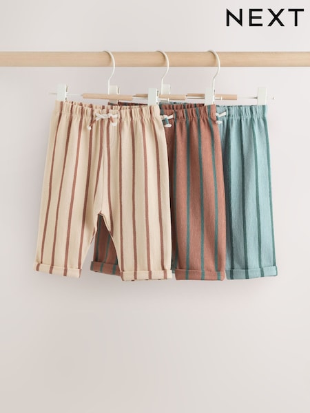 Minerale - Baby Straight Leg Joggers 3 Pack (0mths-2yrs) (Y26243) | 112 LEI - 127 LEI