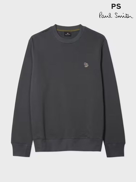 PS Paul Smith Grey Regular-Fit Logo Sweat Top (Y26392) | €185