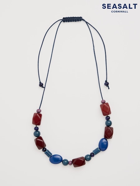 Seasalt Cornwall Brown Colenso Beaded Necklace (Y26437) | €52