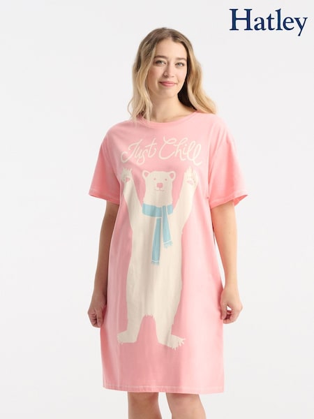 Hatley Pink Just Chill Womens Sleepshirt (Y26508) | €36