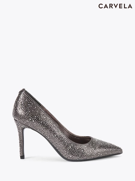 Carvela Grey Heatseal Court Shoes (Y26552) | €126