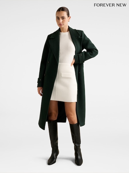 Forever New Cara Double Breasted Wrap Coat (Y26591) | R$ 1.285