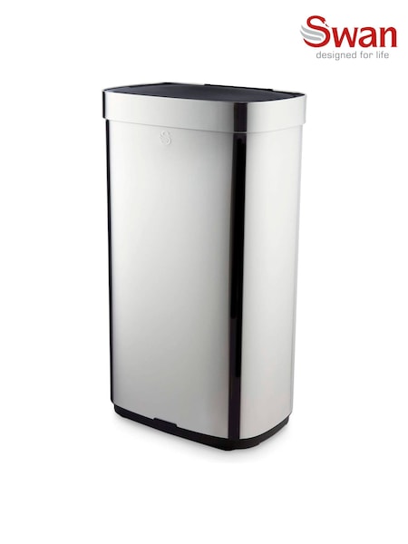 Swan Stainless Steel Rectangular Sensor Bin 80L (Y26622) | €204