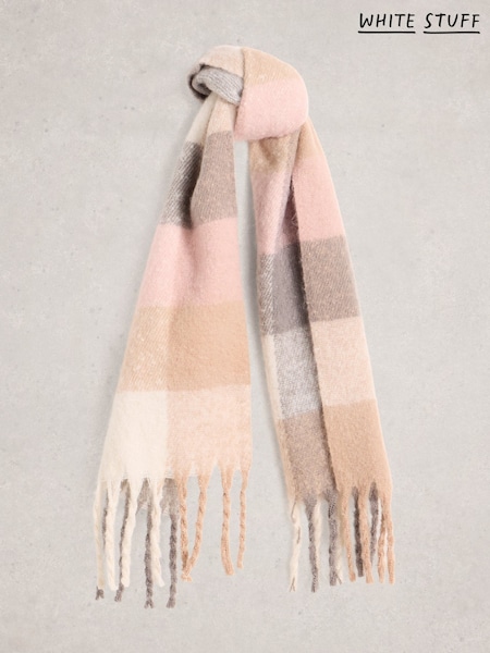 Naravni - White Stuff Shelly Brushed Check Scarf (Y26745) | € 52