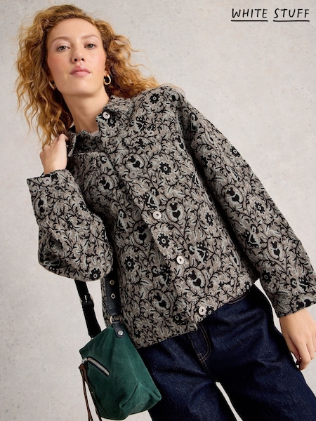 White Stuff Esme Jacquard Jacket (Y26749) | R$ 890