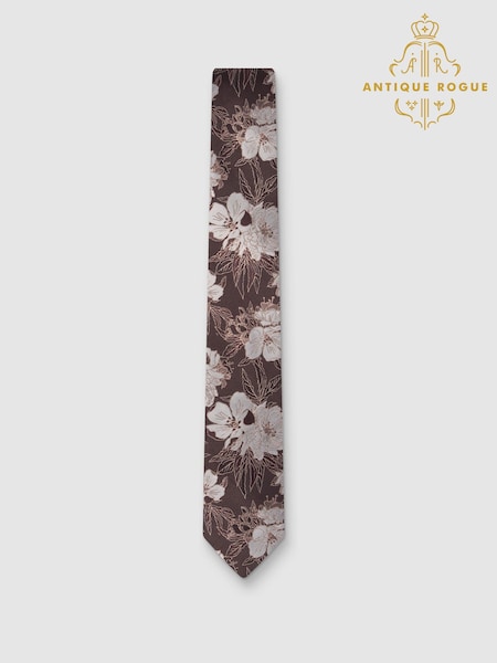 Antique Rogue Large Floral Tie (Y27136) | ‏116 د.إ.‏